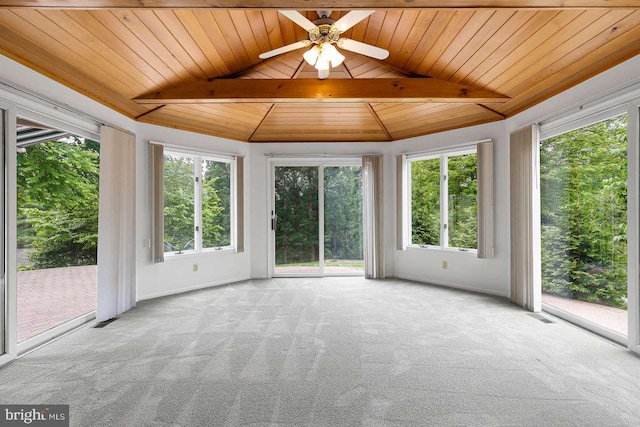 536 Dawson Trak, Hockessin, DE 19707 - unfurnished sunroom featuring plenty of natural light and beamed ceiling