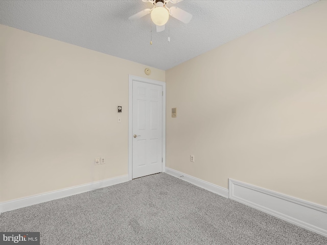 182 Humphrey Ln, Falling Waters, WV 25419 - unfurnished room with a ceiling fan, a textured ceiling, and carpet flooring