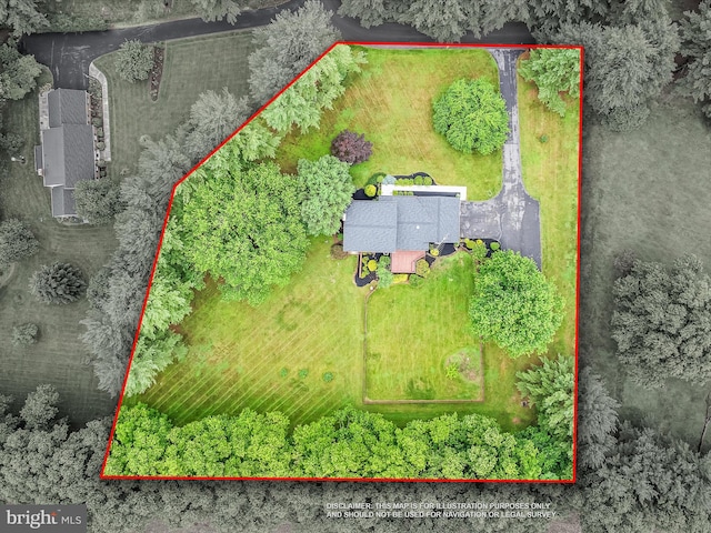 182 Humphrey Ln, Falling Waters, WV 25419 - aerial view of property's location featuring property parcel outlined