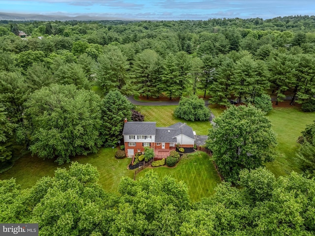 182 Humphrey Ln, Falling Waters, WV 25419 - view from above of property with a heavily wooded area