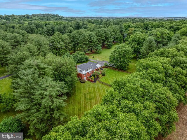 182 Humphrey Ln, Falling Waters, WV 25419 - view from above of property featuring a heavily wooded area