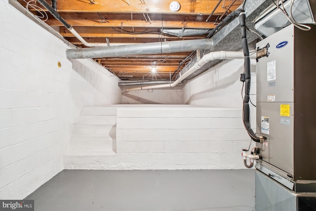 944 War Admiral St, Great Falls, VA 22066 - unfinished basement featuring heating unit