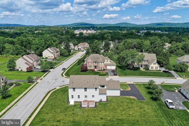 1201 Falls Grove Ln, York, PA 17404 - aerial view of residential area with a mountainous background