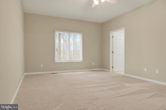 614 Cedarday Dr, Bel Air, MD 21015 - carpeted spare room featuring ceiling fan and baseboards