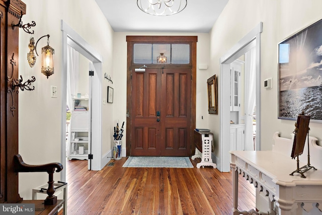 123 Coral St, Beach Haven, NJ 08008 - foyer featuring hardwood / wood-style flooring and baseboards