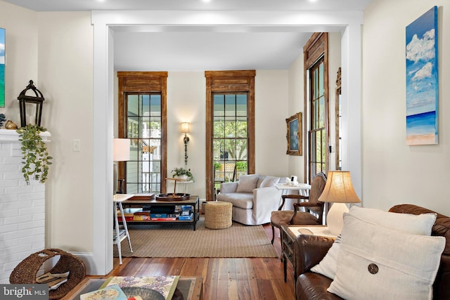 123 Coral St, Beach Haven, NJ 08008 - living area featuring hardwood / wood-style flooring