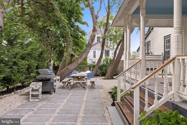 123 Coral St, Beach Haven, NJ 08008 - view of patio with a grill