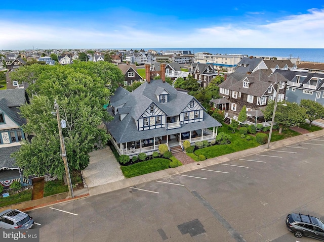 123 Coral St, Beach Haven, NJ 08008 - aerial perspective of suburban area featuring a nearby body of water