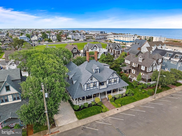 123 Coral St, Beach Haven, NJ 08008 - aerial perspective of suburban area featuring a large body of water