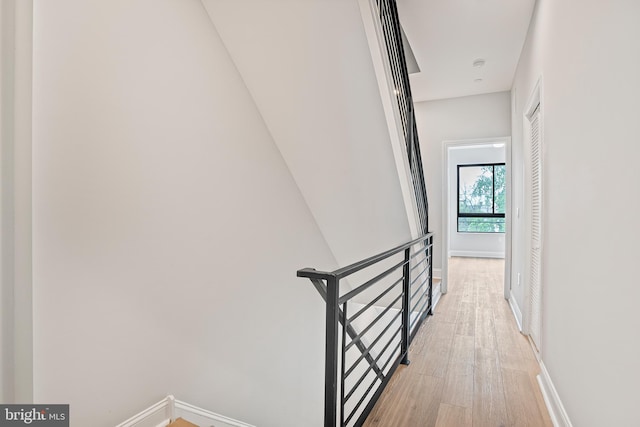 1838 N 4th St, Philadelphia, PA 19122 - hall featuring an upstairs landing and light wood-style floors