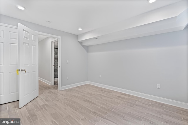 1838 N 4th St, Philadelphia, PA 19122 - basement with light wood finished floors and recessed lighting