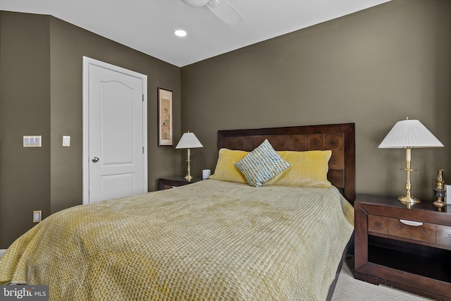 22650 Gray Falcon, Ashburn, VA 20148 - bedroom featuring carpet, recessed lighting, and a ceiling fan