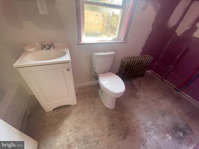 27 Church St, Bridgeton, NJ 08302 - bathroom featuring toilet, vanity, and plenty of natural light