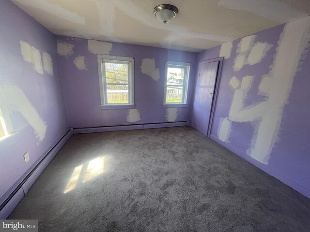 27 Church St, Bridgeton, NJ 08302 - carpeted spare room featuring baseboard heating