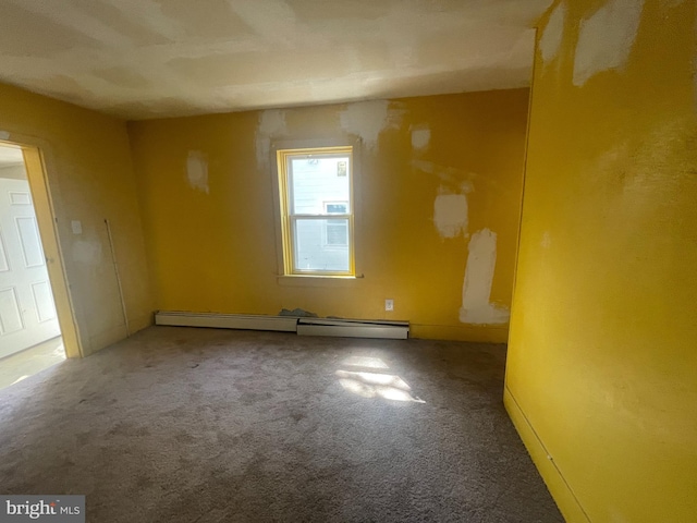 27 Church St, Bridgeton, NJ 08302 - unfurnished room featuring carpet floors and a baseboard radiator