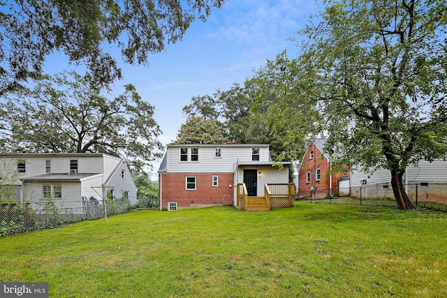 5210 57th Ave, Hyattsville, MD 20781 - rear view of property featuring brick siding and cooling unit