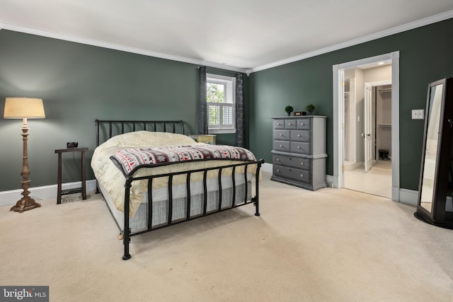 1704 N Royal Ave, Front Royal, VA 22630 - carpeted bedroom with ornamental molding and baseboards