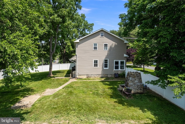 1704 N Royal Ave, Front Royal, VA 22630 - back of property with a fenced backyard
