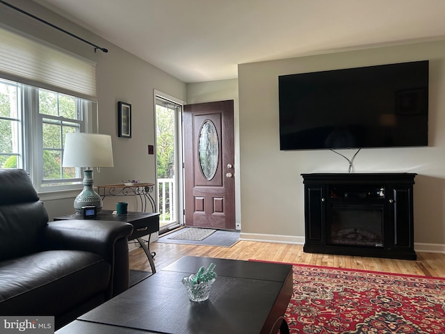95 Knapp Ave, Hamilton, NJ 08610 - living room featuring wood finished floors and baseboards