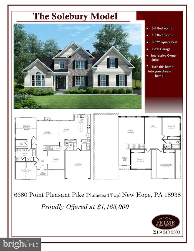 6680 Point Pleasant Pike, Doylestown, PA 18902 - floor plan / room layout