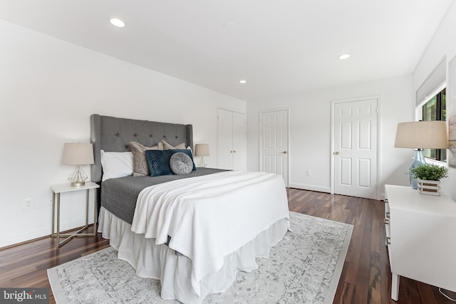 2127 Cabots Point Ln, Reston, VA 20191 - bedroom featuring dark wood finished floors and recessed lighting