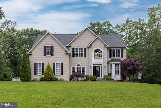 11 Harvest Dr, Pittsgrove, NJ 08318 - view of front of property with a front lawn and a shingled roof