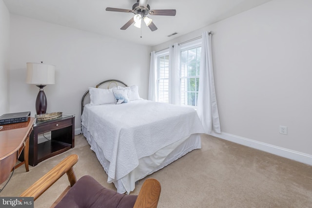 11 Harvest Dr, Pittsgrove, NJ 08318 - carpeted bedroom with baseboards and ceiling fan