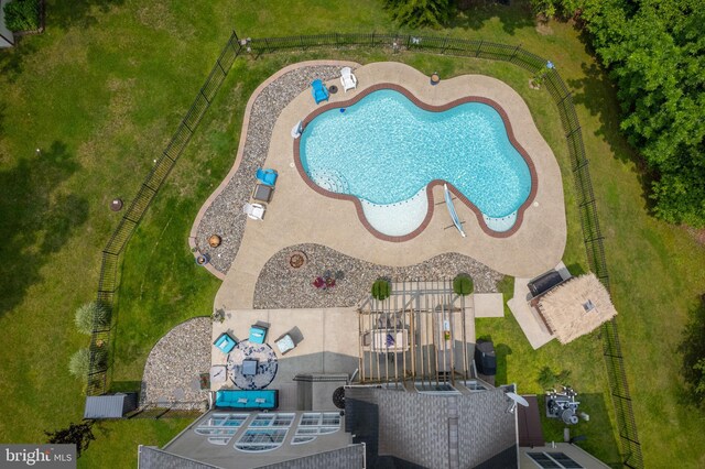 11 Harvest Dr, Pittsgrove, NJ 08318 - bird's eye view of a pool area