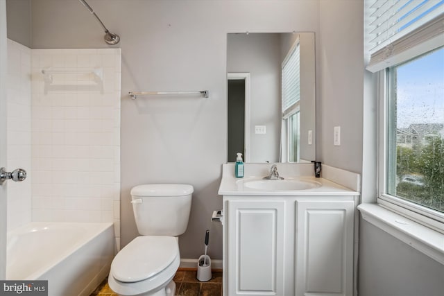 16758 Blackjack Oak Ln, Woodbridge, VA 22191 - bathroom featuring toilet, vanity, and plenty of natural light