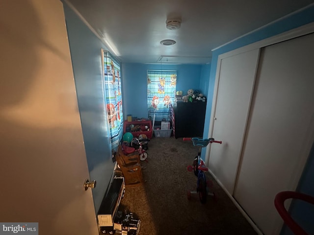 65 Rachel Ln, Inwood, WV 25428 - hall with carpet floors and attic access