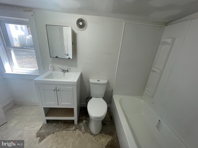29 Church St, Bridgeton, NJ 08302 - bathroom featuring vanity, toilet, and baseboards
