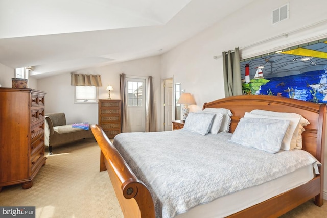 461 Anchor Rd, Tuckerton, NJ 08087 - bedroom featuring lofted ceiling and light colored carpet
