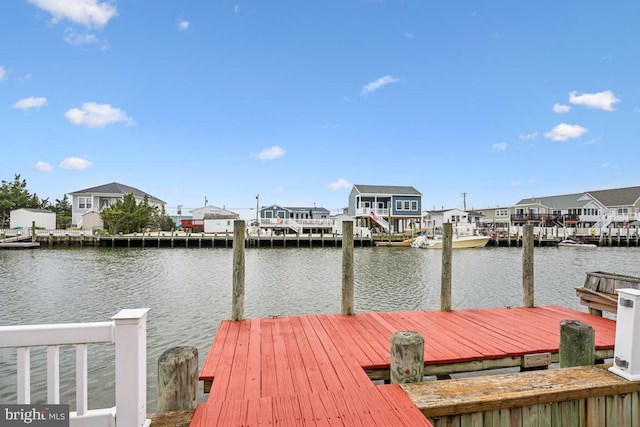461 Anchor Rd, Tuckerton, NJ 08087 - dock featuring a water view and a residential view