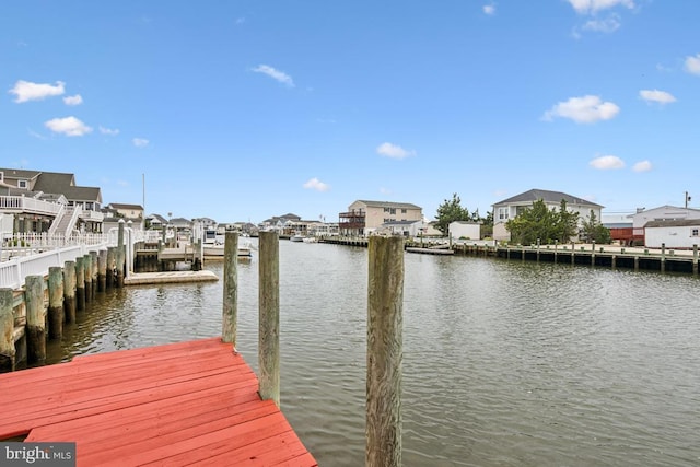 461 Anchor Rd, Tuckerton, NJ 08087 - dock area featuring a residential view and a water view