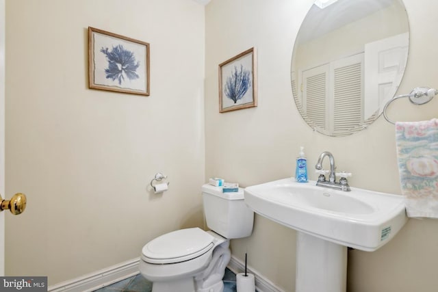 461 Anchor Rd, Tuckerton, NJ 08087 - half bathroom with toilet and baseboards
