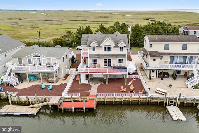 461 Anchor Rd, Tuckerton, NJ 08087 - aerial view of property and surrounding area featuring a large body of water
