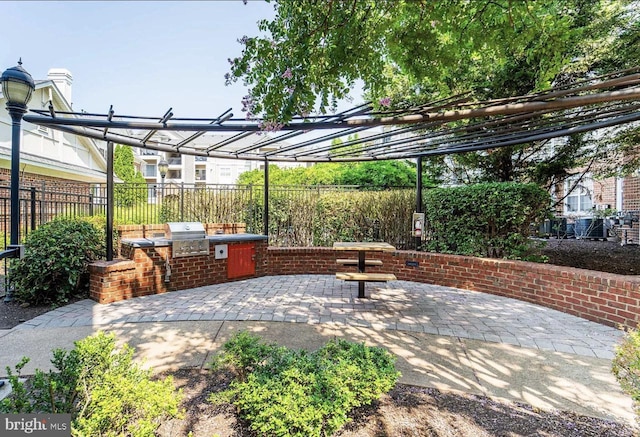 12925 Centre Park Cir Unit 106, Herndon, VA 20171 - view of patio / terrace with a pergola