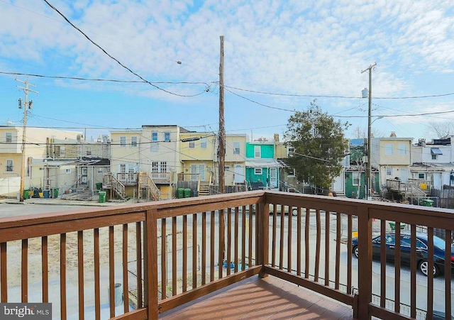 1114 W Cross St, Baltimore, MD 21230 - deck featuring a residential view