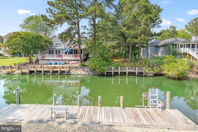 917 Lake View Dr, Bethany Beach, DE 19930 - dock area featuring a water view
