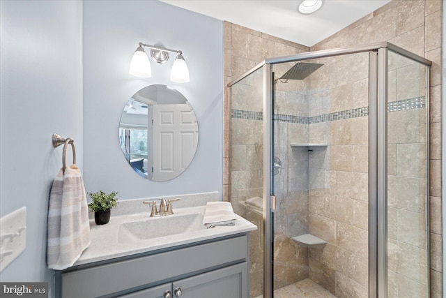 917 Lake View Dr, Bethany Beach, DE 19930 - full bathroom featuring vanity and a shower stall