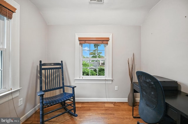 3921 22nd St NE, Washington, DC 20018 - office with wood finished floors and lofted ceiling