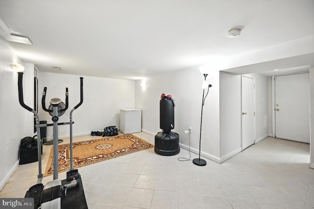 3921 22nd St NE, Washington, DC 20018 - workout area featuring baseboards