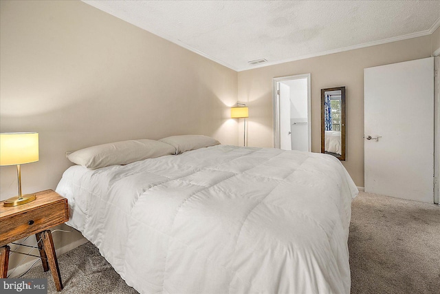 425 Robin Dr Unit 302, Ocean City, MD 21842 - carpeted bedroom with ornamental molding and a textured ceiling