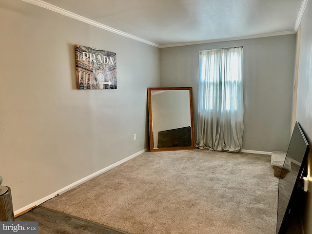 1506 Mcgovern Ter, Wilmington, DE 19805 - unfurnished room featuring crown molding and baseboards