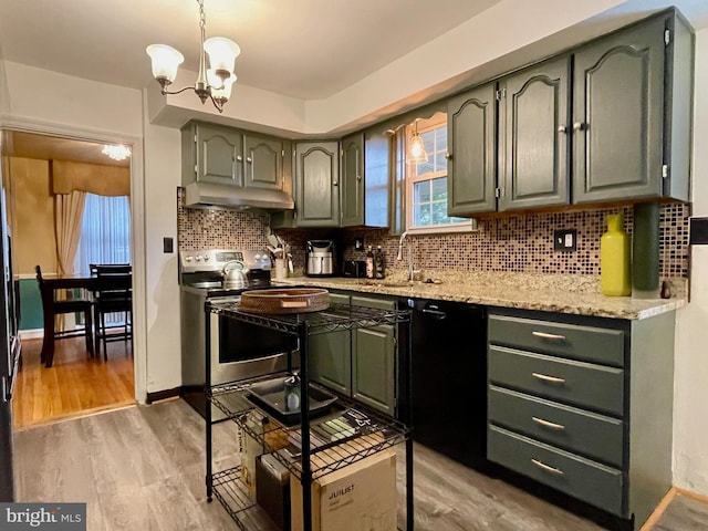 1506 Mcgovern Ter, Wilmington, DE 19805 - kitchen with a sink, healthy amount of natural light, tasteful backsplash, and a chandelier