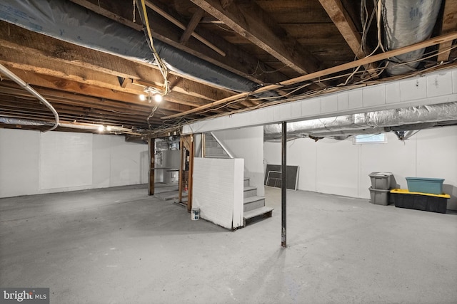 1164 Fairfax Pike, White Post, VA 22663 - unfinished basement featuring stairway