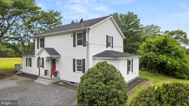 1164 Fairfax Pike, White Post, VA 22663 - view of front facade with a chimney