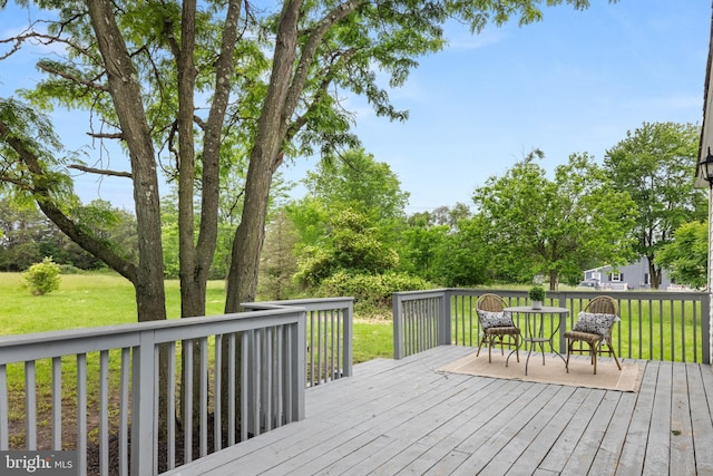 1164 Fairfax Pike, White Post, VA 22663 - wooden deck featuring a yard