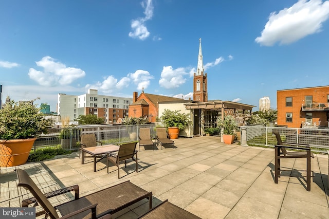 1211 Light St Unit 105, Baltimore, MD 21230 - view of patio / terrace featuring a city view