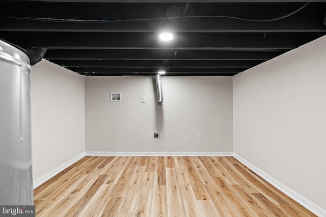 1728 S Bancroft St, Philadelphia, PA 19145 - finished below grade area with wood finished floors and baseboards
